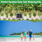 Pilipane Solar Automatic Drip Irrigation Kit System Smart DIY Solar Powered Watering System with Timer for Gardens Greenhouses Balconies Patios ABS PVC Material 15 Drip Arrows Included - Image 4