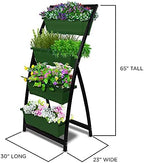Outland Living 6-Ft Raised Garden Bed - Vertical Garden Freestanding Elevated Planter with 4 Container Boxes - Good for Patio or Balcony Indoor and Outdoor - Perfect to Grow Vegetables Herbs Flowers - Image 5