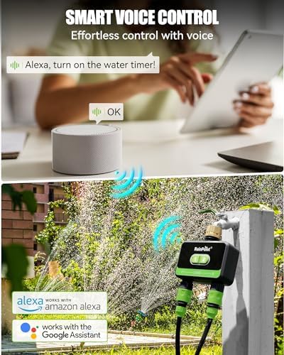 RainPoint WiFi Water Timer for Garden Hose, Hose Timer WiFi Irrigation Controller, - Image 6