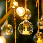 NUPTIO Hanging Glass Terrarium Globes with 2 Holes, 24 Pcs, 3.15 Inch - Image 2