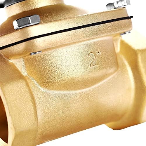 BACOENG Brass Electric Solenoid Valve 2" AC110V (NPT, Normally Closed) - Image 4