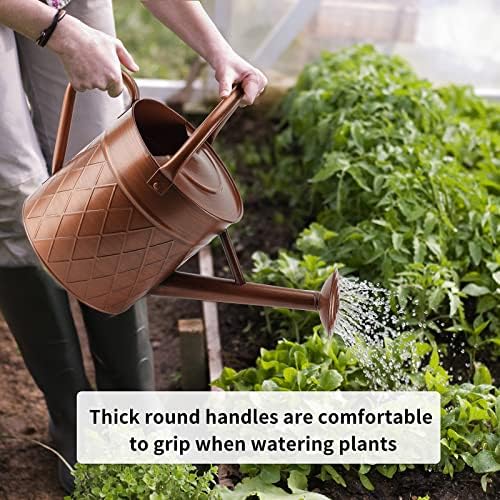 1.75 Gallon Outdoor Metal Watering Can for Garden Plants,Copper Color Watering Can with Removable Spray Spout, Ideal for Outdoor Use (Copper) - Image 5