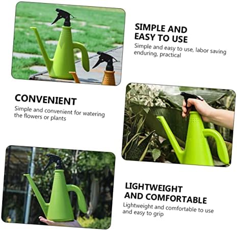 POPETPOP 2pcs Dual-Purpose Watering Can Fine Mist Spray Versatile Garden Tool for Plants Design Green for Houseplant Care - Image 6