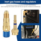 QDB33 Argon Hose Quick Connect Fittings Set, Argon Inert Gas Quick Connect - Image 5