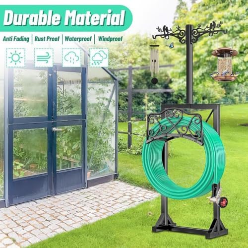 Garden Hose Storage Rack, In-Ground Hose Holder Stand - Image 4