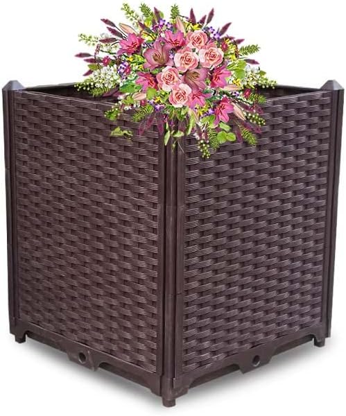 YSUEFIJO Raised Garden Bed for Vegetables, Elevated Planting Planter Box, Garden Planter Box Kit, Planters for Outdoor, Perfect to Grow Vegetables Herbs Flowers by WELCOMETOYSUEFIJO