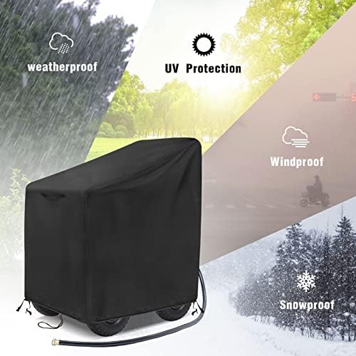 Outdoor Garden Hose Reel Cart Cover Waterproof-37.8x23.6x36in - Image 6