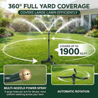 3-in-1 Lawn Sprinkler System with Adjustable 16-30" Riser - Image 4