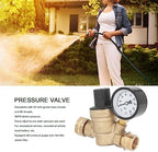 Tyenaza RV Water Pressure Regulator, Brass Water Pressure Reducer Kit 160PSI with Gauge Inlet Screen Filter, Drip Irrigation System for Camper Travel Trailer - Image 3