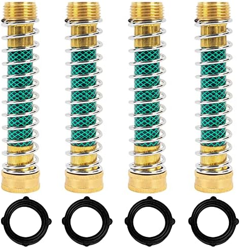 Hourleey Brass Garden Hose Splitter + Hose Extension Adapter with Coil Spring - Image 6