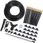 FTVOGUE Drip Irrigation System Kit, Adjustable 360 Degree Micro Spray Watering for Garden Greenhouse PVC 65FT 20m with Copper Spray Heads Dual Outlet Hose 20 Nozzles by FTVOGUE