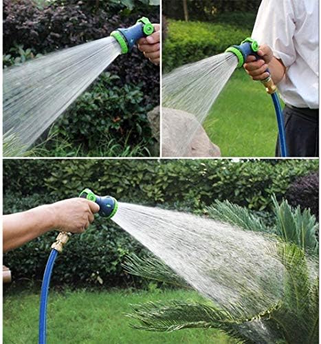 Garden Hose Nozzle, 8 Ways Adjustable Patterns Thumb Control Hose Nozzle Sprayer, Heavy Duty Water Hose Sprayer, - Image 4
