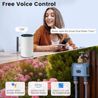 WiFi Water Timer for Garden Hose with Brass Inlet,Smart Hose Timer with WiFi Hub, APP & Voice Control,Up to 20 Watering Plans, 2-Zone Sprinkler Drip Irrigation System Controller for Yard Lawn Watering - Image 6