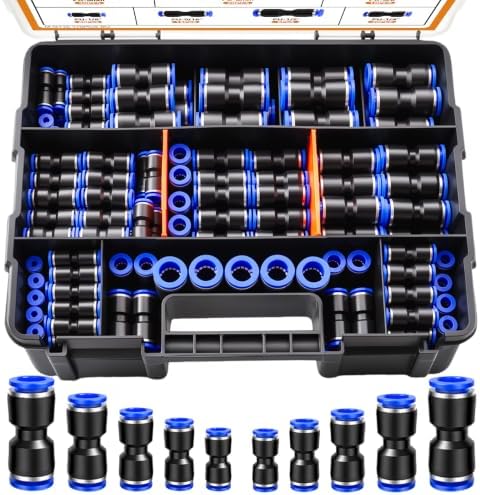 mankk 170PCS Push to Connect Fittings Metric & Imperial Air Hose Connectors by mankk