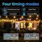 Outdoor WiFi Smart Timer Switch, 16A Water Proof Box with APP Control, Compatible with Tuya Smart Life, for Pool Lighting Holiday Displays - Image 5