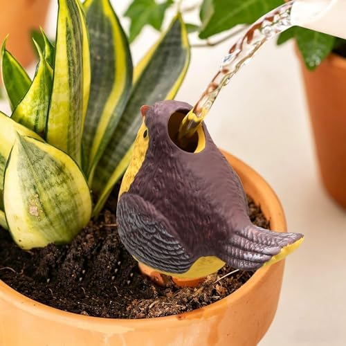 Bird‑Shaped Terracotta Self‑Watering Spikes, 4‑pcs Clay for Vacation Plants - Image 5