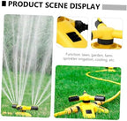 2pcs Rotating Garden Sprinkler with Weighted Base Propeller Watering Tool for Even Lawn Irrigation Water-Saving System for Uniform Coverage - Image 5