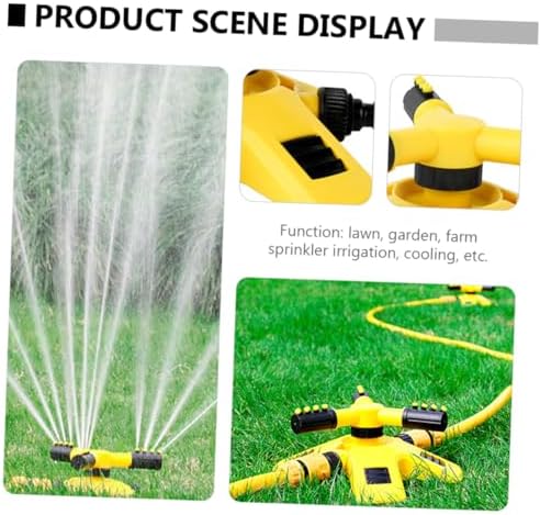 2pcs Rotating Garden Sprinkler with Weighted Base Propeller Watering Tool for Even Lawn Irrigation Water-Saving System for Uniform Coverage - Image 5