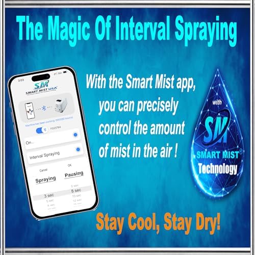 App Controlled High Pressure Misting Mister System Kit 1000 PSI Stainless Steel Tubing DIY Patio Greenhouse (60' w/ 30-006" Nozzles for Most Hot Climates, Stainless Steel Tubing) - Image 2