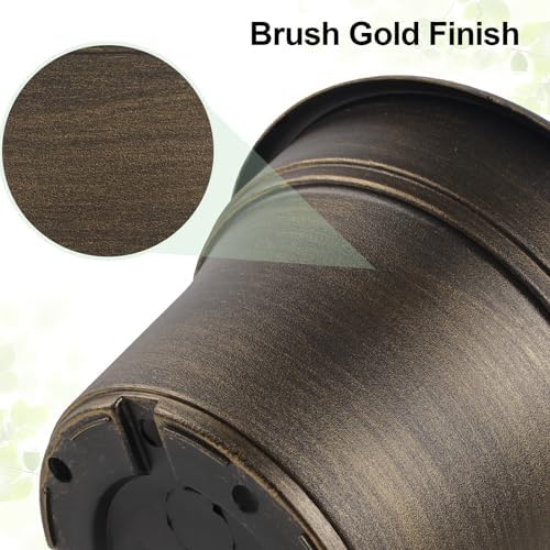 Fodetyff Planters-Plant-Pots-Indoor-Outdoor, 16 inch 4 Pack Gold - Image 5
