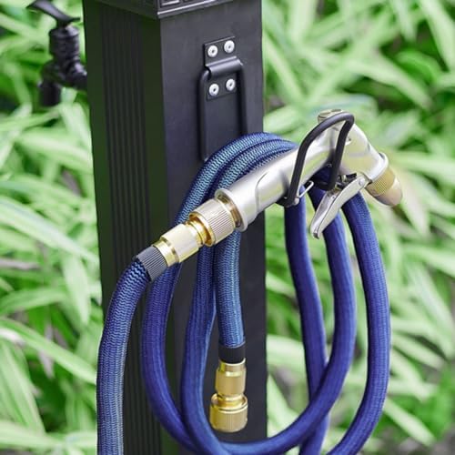 Stainless Steel Outdoor Water Column with Extender, Freestanding Faucet & Spray Gun, Versatile Garden Hose Holder, Durable Spigot Post for Efficient Watering - Image 7