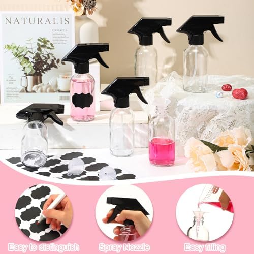 Fumete 20 Pcs 4 oz Glass Spray Bottles Empty Sprayer Containers,Clear - Image 3