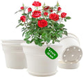 Pottiffe Plant-Pots-Planters-Indoor-Outdoor, 16 inch 4 Pack White by Pottiffe