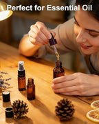 KEYWING 36 Pack 2oz Mini Amber Glass Spray Bottles for Essential Oils - Image 6