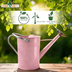 Galvanized Iron Watering Can for Indoor Plants, DIY Watering Cans for House Plant Garden Flower, Long Spout Water Can for Outdoor Watering Plants 6.44L 1.7Gallon (Pink) - Image 6