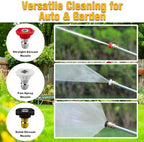 Garden Hose Nozzle High Pressure Washer, Jet Wand with 3 Nozzles (Linear/Columnar/Fan) for Car, Patio & Garden – Garden Hose Easy-Connect High Pressure Washer - Image 2