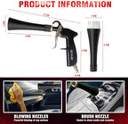High Pressure Car Interior Spraying Washing Gun with 2 Set Nozzle Sprayer Connector Air Pulse Car Washing Equipment Tool (Upgrade-Dust blow gun) - Image 3