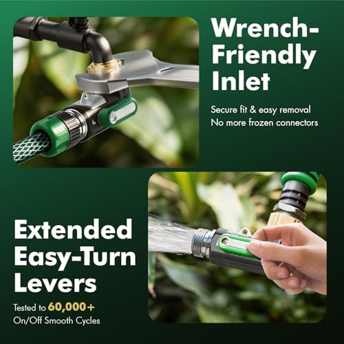 Restmo 90 Degree Water Hose Elbow, Heavy Duty Full Metal Angle Connector - Image 2
