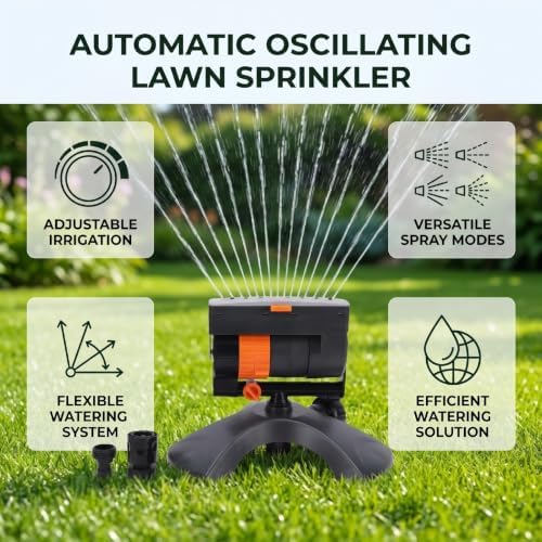 Pssopp Lawn Oscillating Sprinkler Garden Sprinkler - Image 6