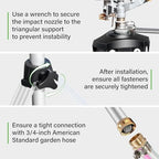 Heavy Duty Impact Sprinkler on Tripod Base,36 Inch Tripod Sprinkler - Image 6