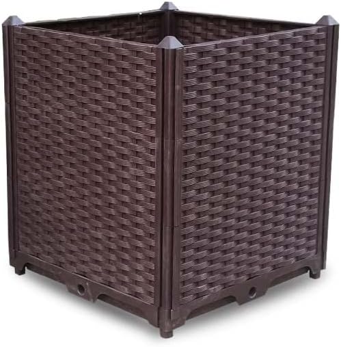 YSUEFIJO Outdoor Raised Garden Bed, Raised Garden Bed Kit Plastic, Planter Box Indoor Rectangular, Planter Raised Beds for Vegetables, for Flowers, Herbs, Fruits - Image 4