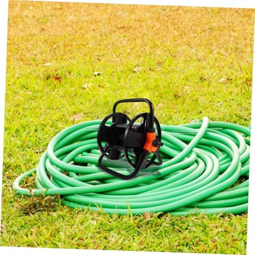 balacoo Pipe Storage Rack Outside Hose Reel Water Hose Roller Wall Mount Reel Watering Cart Floor Standing Reel Holder Reel on Wheels Winding Reel Plastic - Image 7