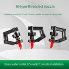 30pcs-500pcs G Type 360° Micro Rotary Nozzle Sprinklers Head Rotating Refraction Sprinkler Atomizing Nozzle Lawn Watering Dripper System Garden Sprayer Atomizer (200pcs) - Image 2
