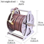 Wall Mount Garden Hose Reel with Car Wash Water Gun Nozzle, Automatic Retractable, 20m - Image 6
