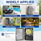 T104 Mechanical Timer Switch Replacement, 24-Hour Pool Timers for Pump - Image 5