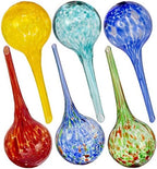 Besti Large Self Watering Globes for Plants (6-Pack) Waters Greenery Up to 2 Weeks Hands Free | Durable, Multicolored Glass Craftsmanship | Indoor and Outdoor Use - Measures 12” x 3.5” - Image 6