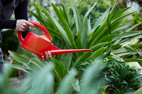 Consolidated Plastics Durable Swiss Watering Can with UV Protection, Ergonomic Handle for Indoor/Outdoor Gardening, Made in Switzerland (2 Liter) (Red) - Image 3