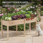 DUMOS 72x23x30 Inch Raised Garden Bed, Elevated Wood Planter Box with Legs - Image 6