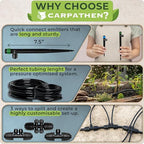 CARPATHEN Quick Connect Drip Irrigation System Kit with Sprinkler, 100 feet - Image 5