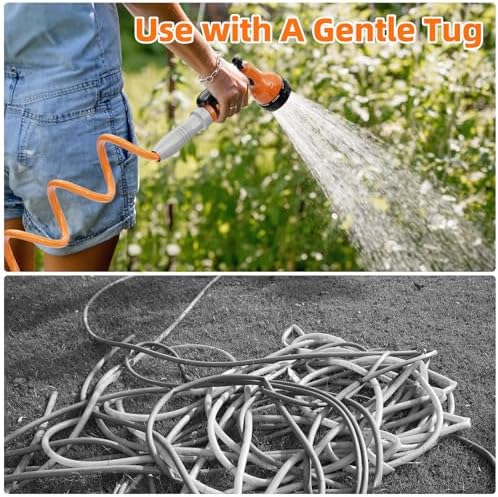 SPECILITE 3/8" Lightweight Coil Garden Hose 100 FT, EVA Flexible Water Hose - Image 5