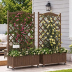 2 Pack Trellis Raised Garden Bed Trellis for Climbing Plants by ScienGardenJoysofgardening