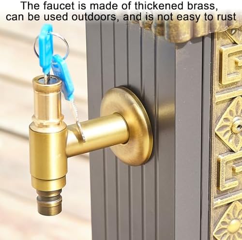 Outdoor Water Spigot, Waters Hose Holder Stand, Freestanding Private Fire Hydrant Suitable for Yard, Garden, Farm(65x10cm/26x4in) - Image 6
