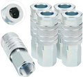 1/2” I/M Industrial Type Air Coupler with 1/2” FNPT, Steel High Flow 5PCS Air Tool Fittings by HOOTSUM