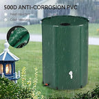 Portable 13-Gallon Rain Barrel - Collapsible Water Storage Tank for Gutter Downspout Rainwater Harvesting (Blue) - Eco-Friendly, Space-Saving, Efficient Rainwater Collection System - Image 4