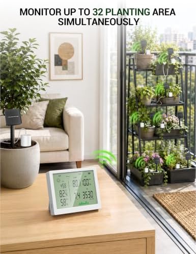7-in-1 Soil Moisture Meter for Plants with Solar Wireless Probe Soil Tester - Image 2