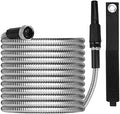 OnBrand 75FT Metal Garden Hose with Sprayer Nozzle - Stainless Steel Hose by OnBrand